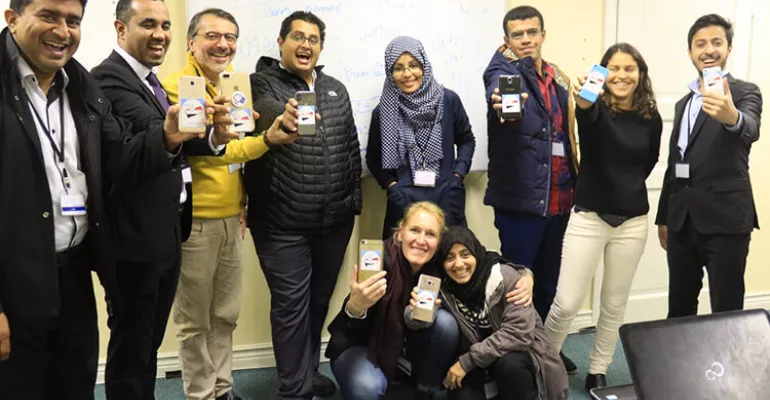 12 independent Yemeni journalists covering the peace talks in Stockholm, December 2018 #YMER